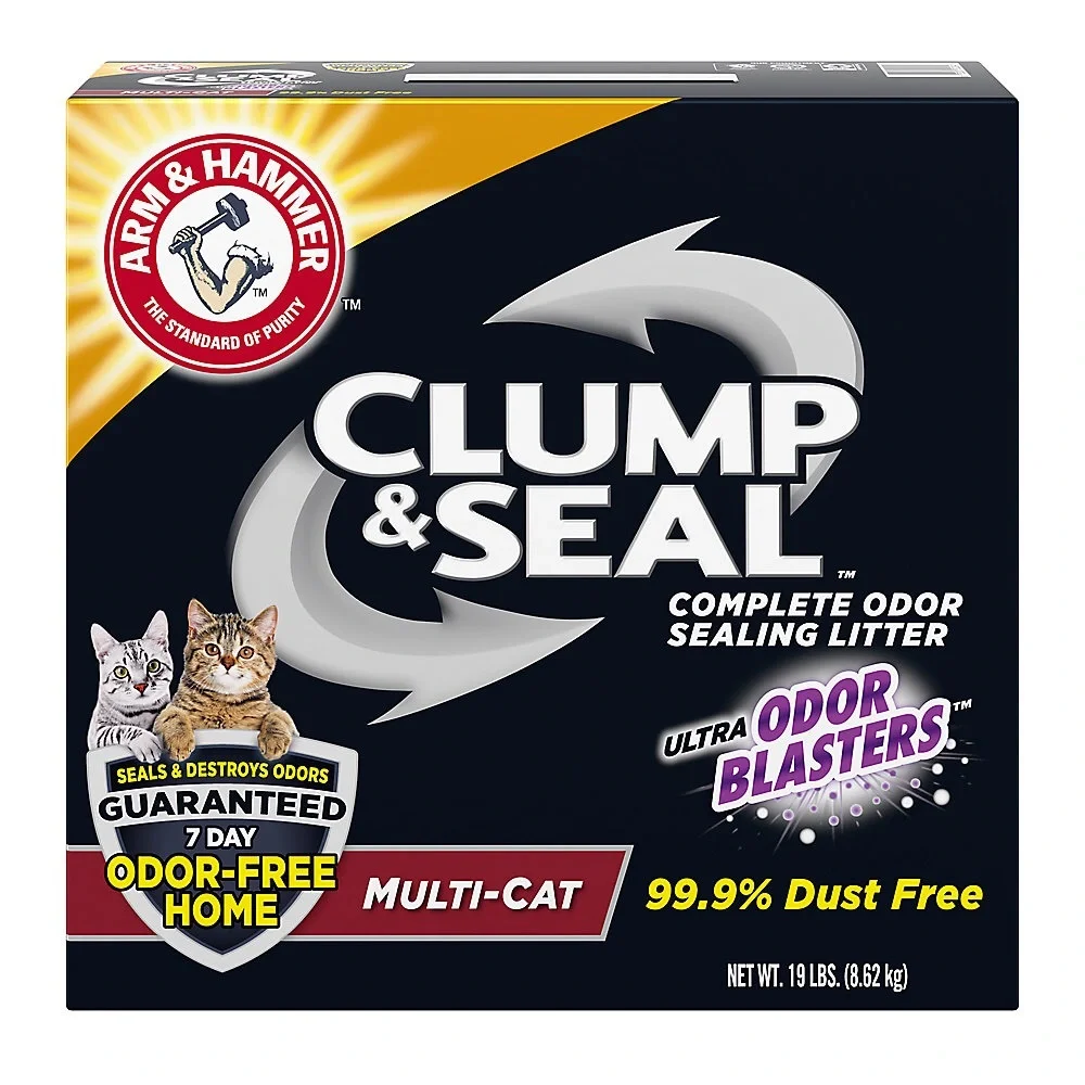 Arm & Hammer Litter Clump & Seal Multi-Cat Scented Clumping Clay Cat Litter